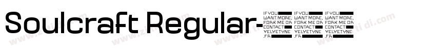 Soulcraft Regular字体转换